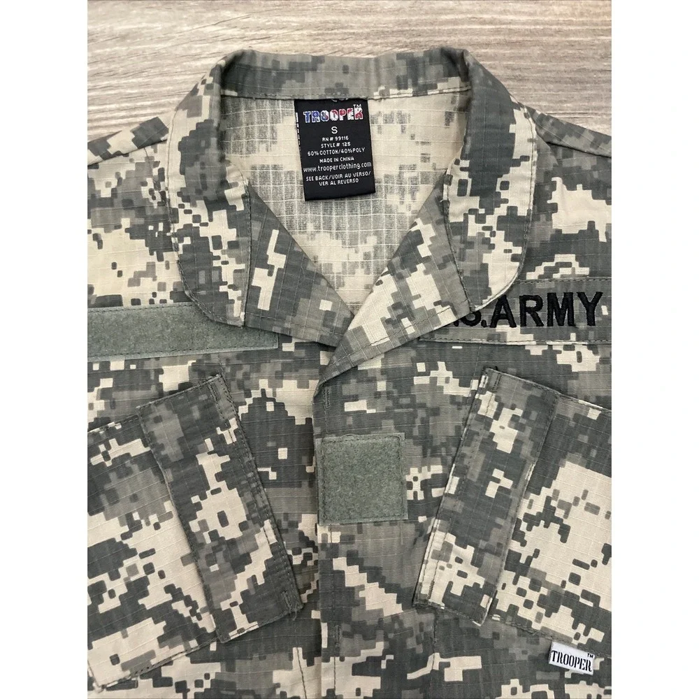 Trooper Kids Toddler Small Army ACU Camo Outfit Costume Top and Bottom Set